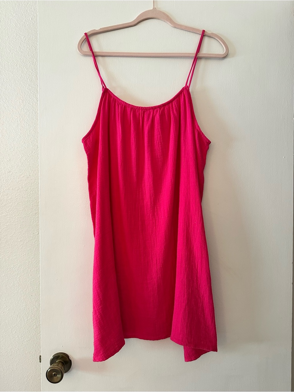 H&M Cherry Pink Spaghetti Strap Slip Dress NWT